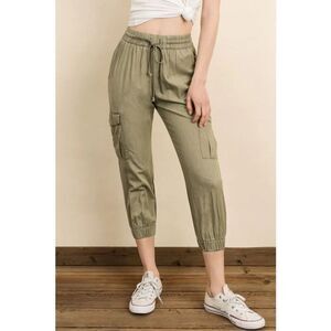 Cloth & Stone Evereve cargo pants joggers olive green Size XS